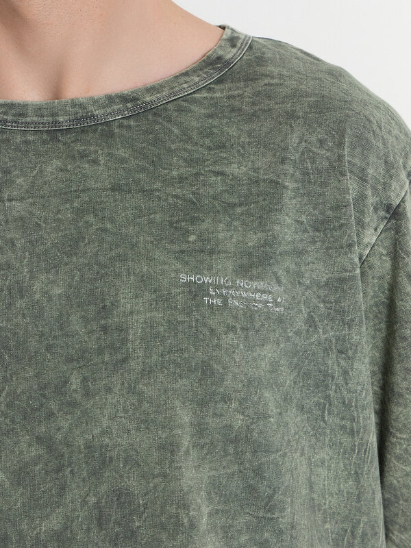 MARK FORMELLE Футболка 549114 111772-1 ACID WASH серый +печать