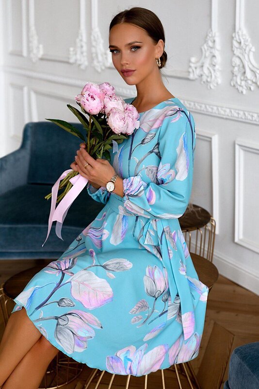 LT Collection Платье 549211 П13789-45М голубой