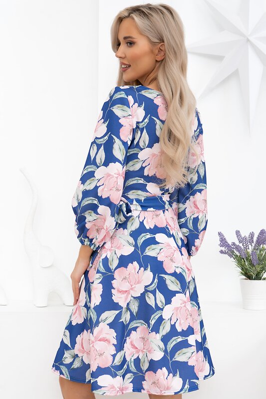 LT Collection Платье 549212 П13790-45М синий/розовый