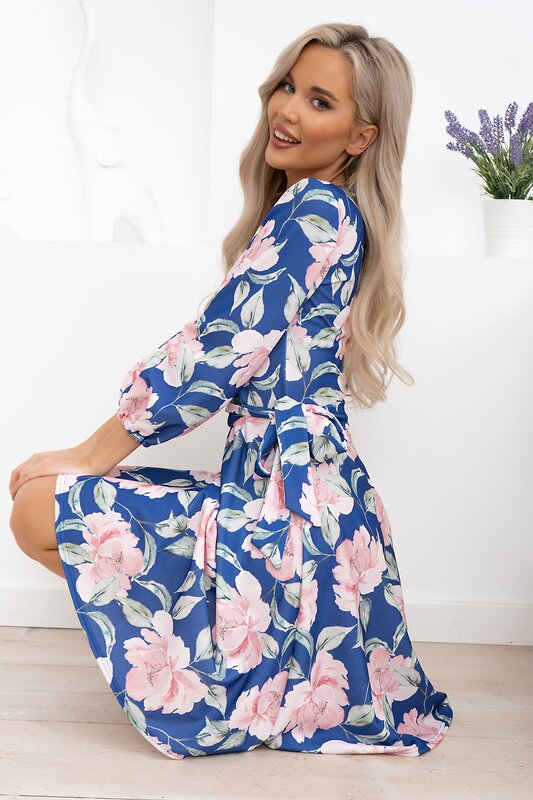 LT Collection Платье 549212 П13790-45М синий/розовый