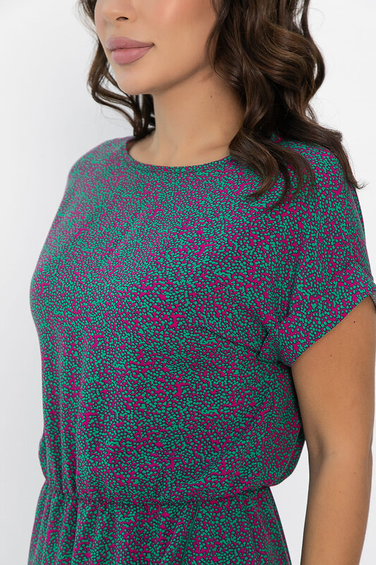 LT Collection Платье 549220 П14082-12М зеленый/фуксия