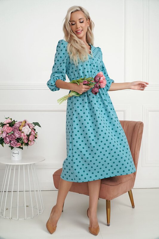 LT Collection Платье 549228 П14114-45М бирюзовый
