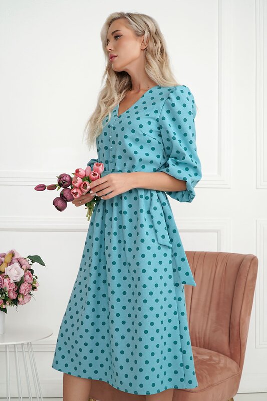LT Collection Платье 549228 П14114-45М бирюзовый