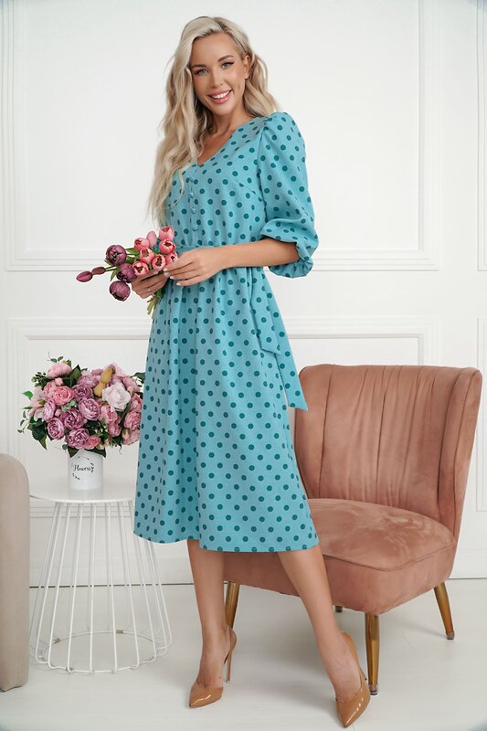 LT Collection Платье 549228 П14114-45М бирюзовый