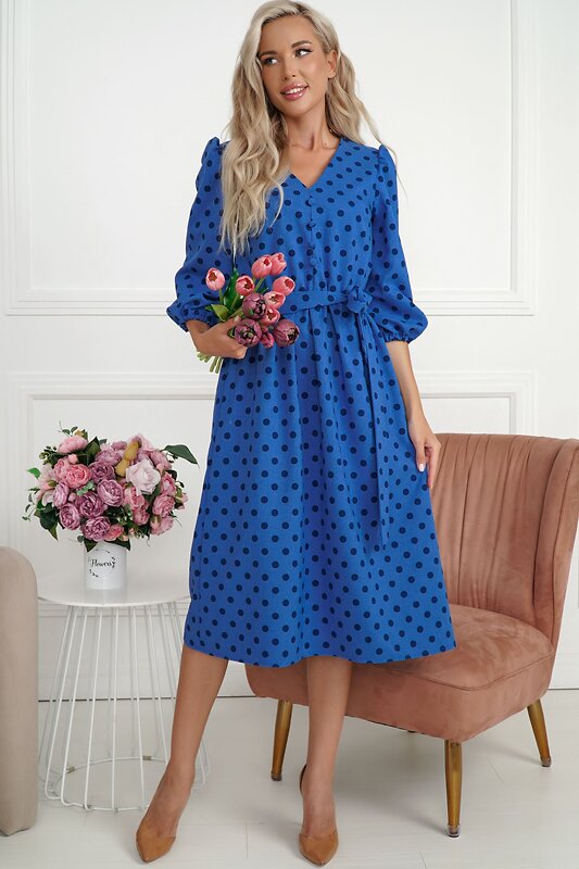 LT Collection Платье 549229 П14115-45М синий