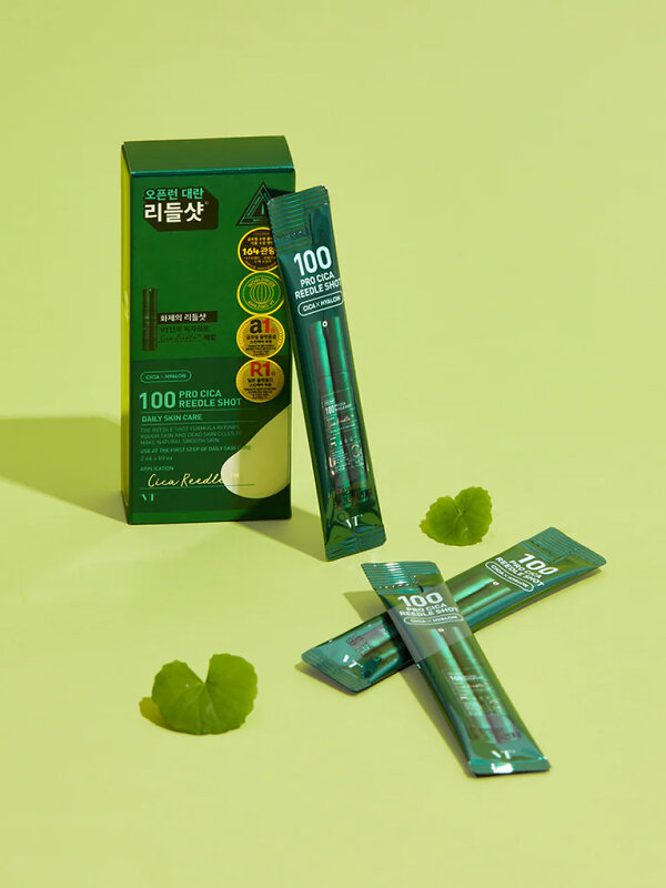 VT Cosmetics Бустер-сыворотка для чувствительной кожи для лица с микроиглами и экстрактом центеллы / Cica Reedle Shot 100 Stick, 10 x 2 мл 549990 27964