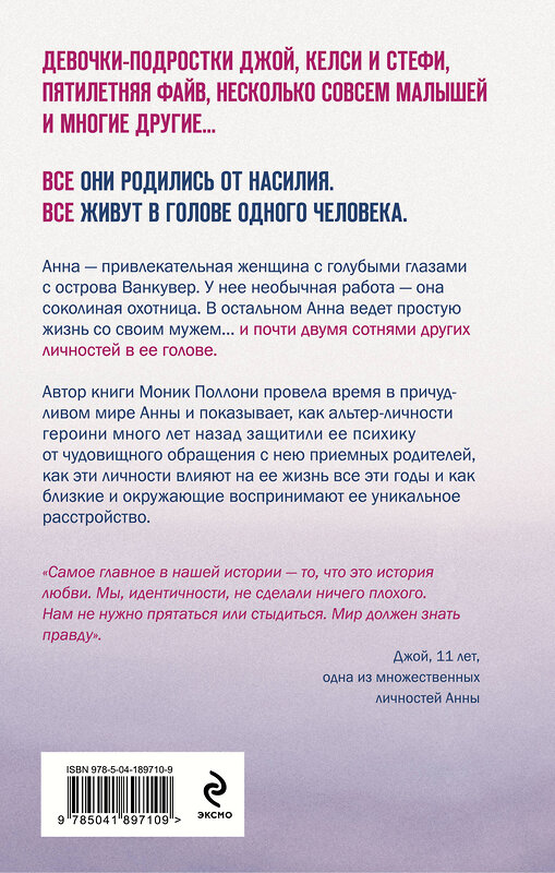 Эксмо Моник Поллони "200 голосов в моей голове. История женщины с самым уникальным расстройством личности" 551111 978-5-04-189710-9