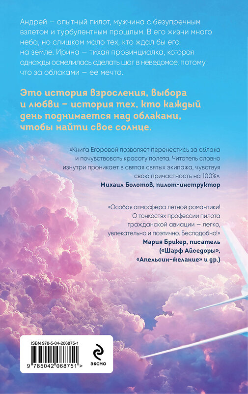 Эксмо Алина Егорова "Солнце над облаками" 551124 978-5-04-206875-1