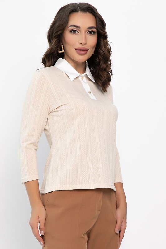 LT Collection Поло 551353 Б14152-10М бежевый