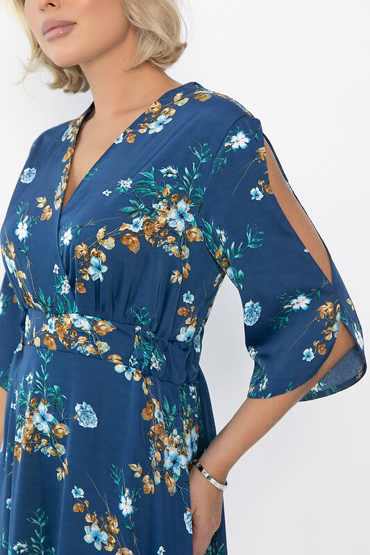 LT Collection Платье 551358 П14145-1М синий