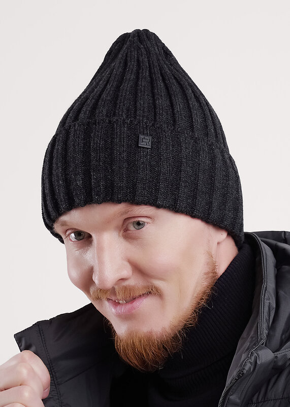 CLEVER Шапка 551618 454430аш меланж т.серый