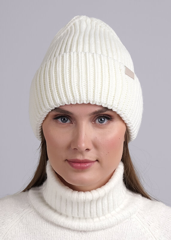 CLEVER Шапка 551648 453929ап флис белый