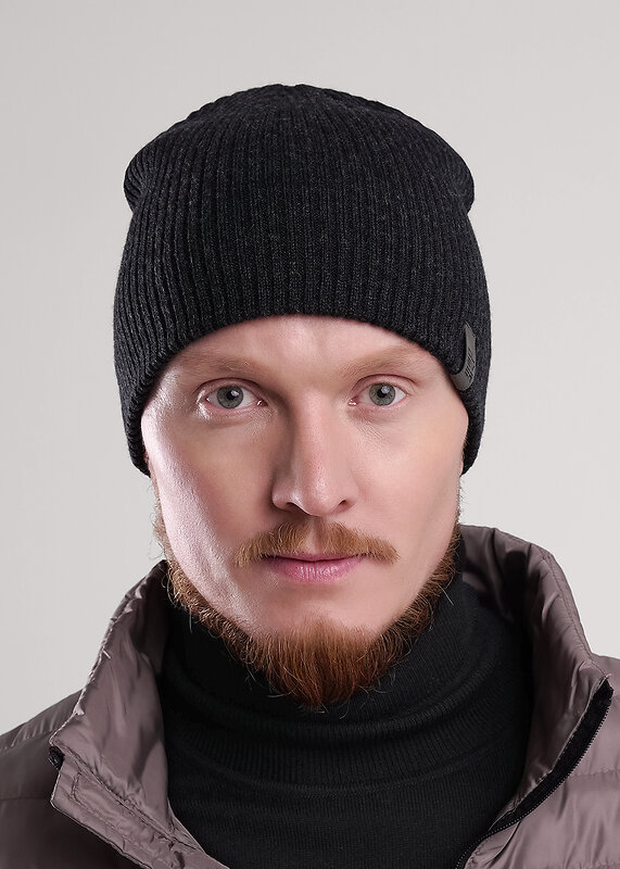 CLEVER Шапка 551677 454451аш меланж т.серый