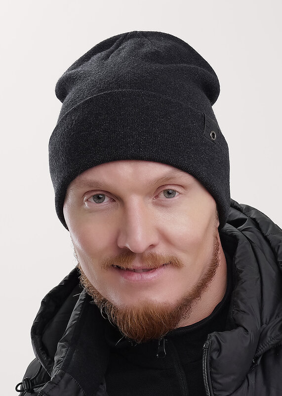 CLEVER Шапка 551722 453855вн меланж т.серый