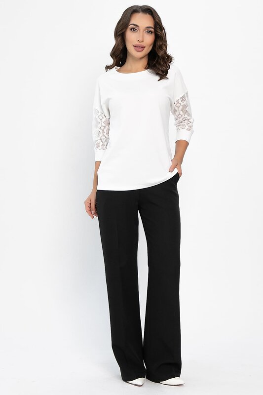 LT Collection Джемпер 552240 Б14117-48М молочный