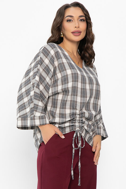 LT Collection Блуза 552247 Б14151-12М серый