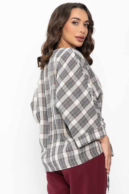 LT Collection Блуза 552247 Б14151-12М серый