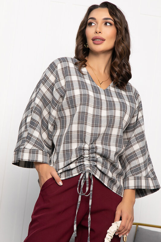 LT Collection Блуза 552247 Б14151-12М серый