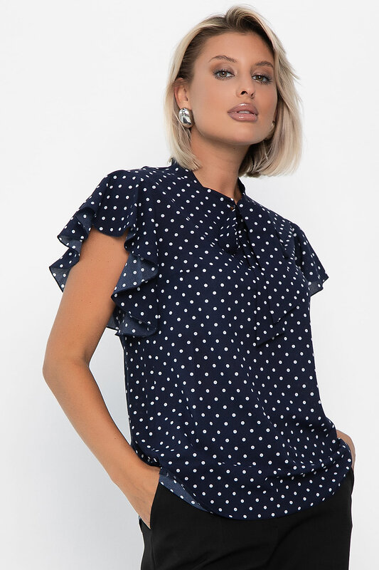 LT Collection Блуза 552538 Б13948-6М синий