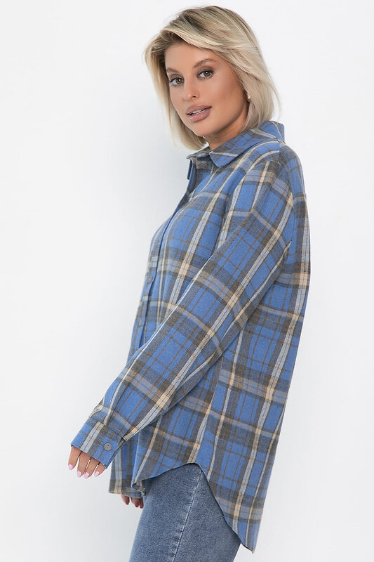 LT Collection Рубашка 552568 Б14133-7М голубой