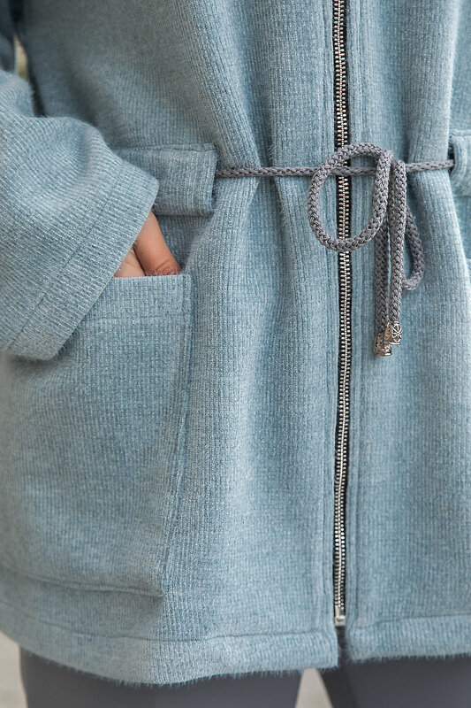 LT Collection Пальто 555464 Б14138-7М голубой