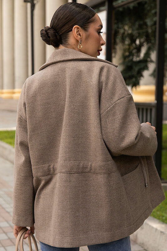 LT Collection Пальто 555467 Б14130-7М коричневый