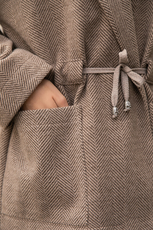LT Collection Пальто 555467 Б14130-7М коричневый