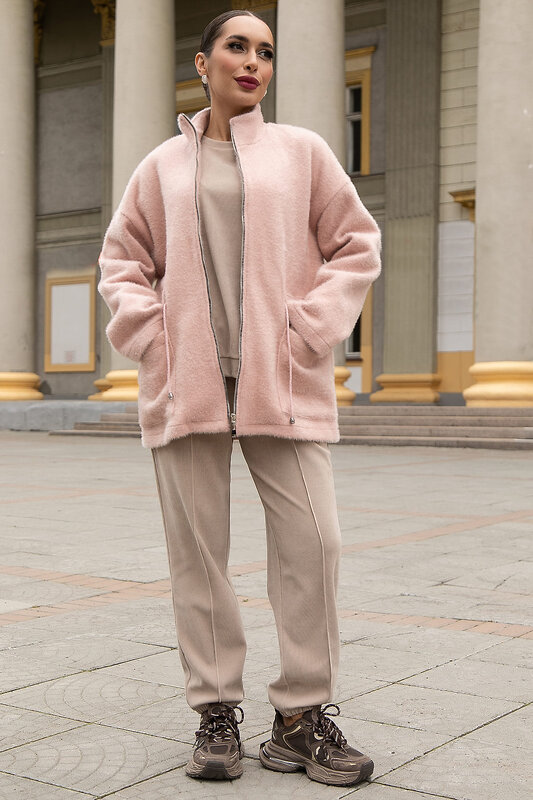 LT Collection Пальто 555468 Б14137-7М розовый