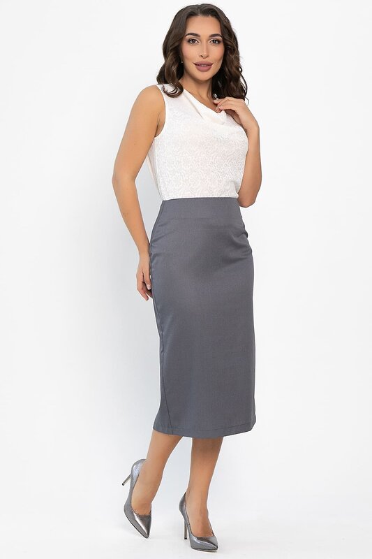 LT Collection Юбка 555471 Ю14166-25М серый
