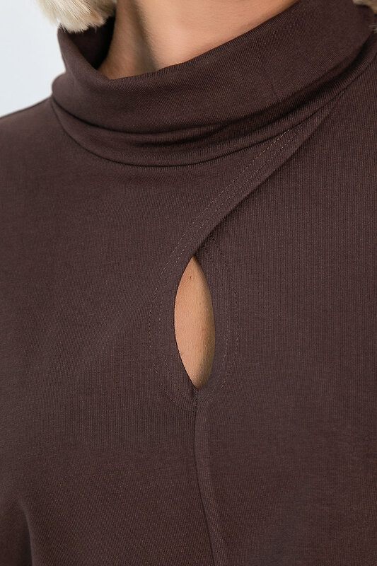 LT Collection Джемпер 555473 Б14241-1М коричневый