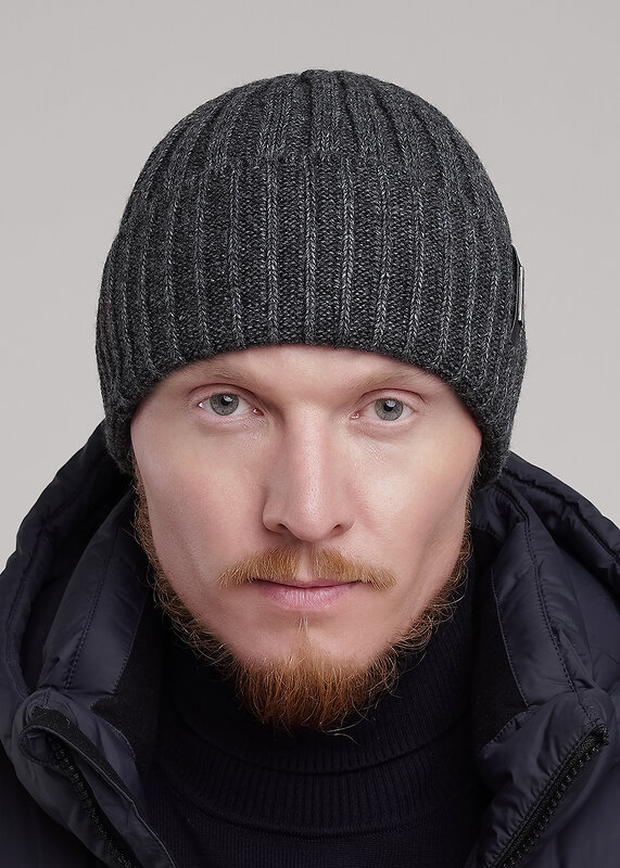 CLEVER Шапка 556165 454531ап флис меланж т.серый
