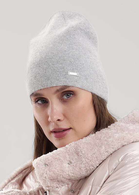 CLEVER Шапка 556354 454398паш меланж св.серый