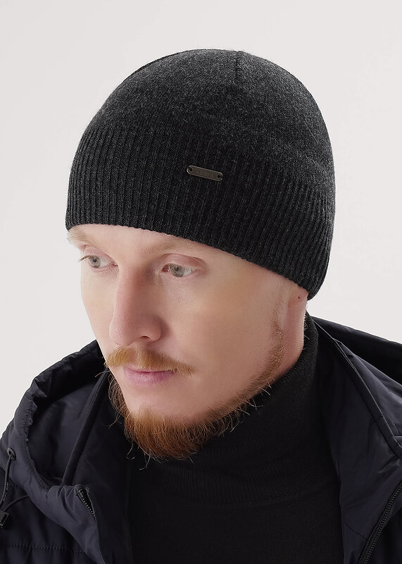 CLEVER Шапка 556383 454416аш меланж т.серый