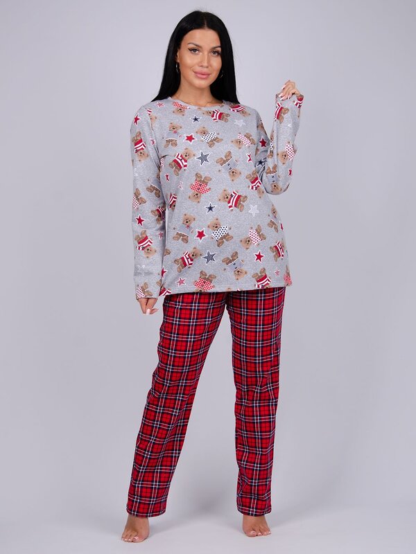 Malina Пижама 556536 3120 серый/красный