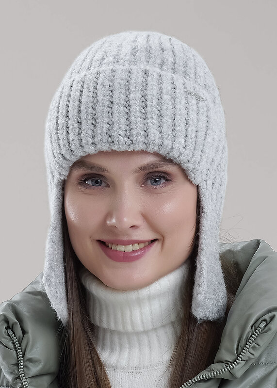 CLEVER Шапка 557602 454321фэш флис св.серый