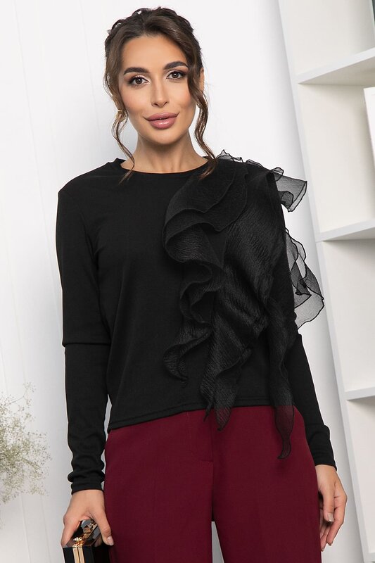 LT Collection Блуза 557668 Б14224-5М черный