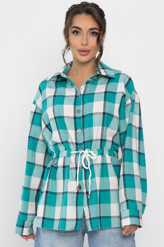 LT Collection Рубашка 557673 Б14270-4М бирюзовый