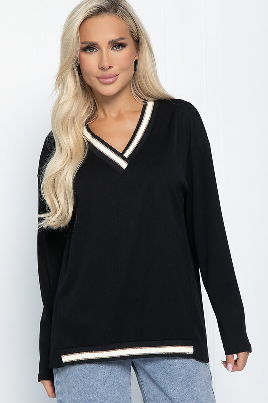 LT Collection Джемпер 558423 Б14171-5М черный
