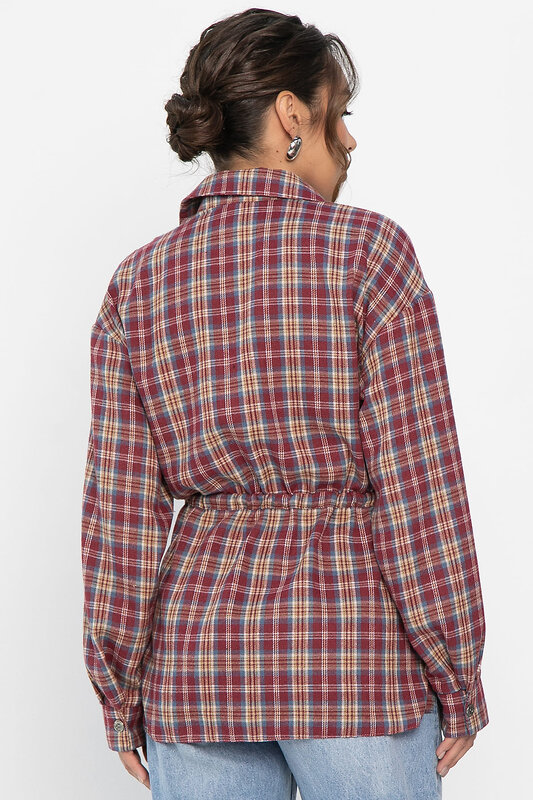 LT Collection Рубашка 558445 Б14274-4М бордовый