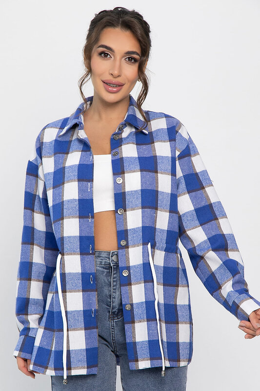 LT Collection Рубашка 558446 Б14271-4М синий