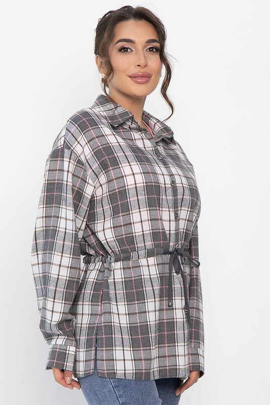 LT Collection Рубашка 558447 Б14276-4М серый