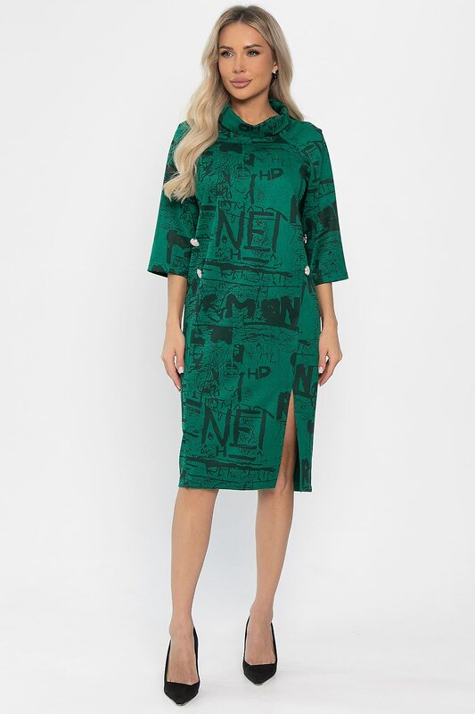 LT Collection Платье 558450 П14295-18М зеленый