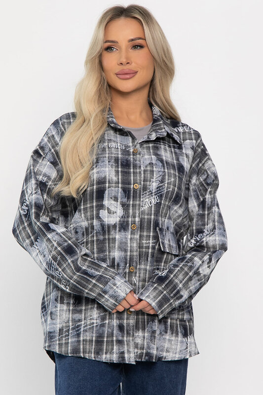 LT Collection Рубашка 558454 Б14306-18М серый