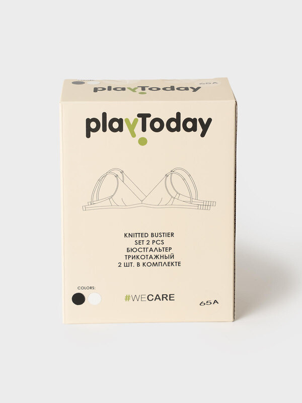 PLAYTODAY Бюстгальтер 558495 22527351 белый,черный