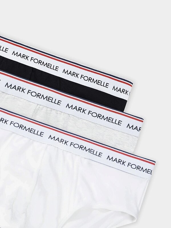 MARK FORMELLE Трусы 559192 411170-3 белый + серый меланж+черный