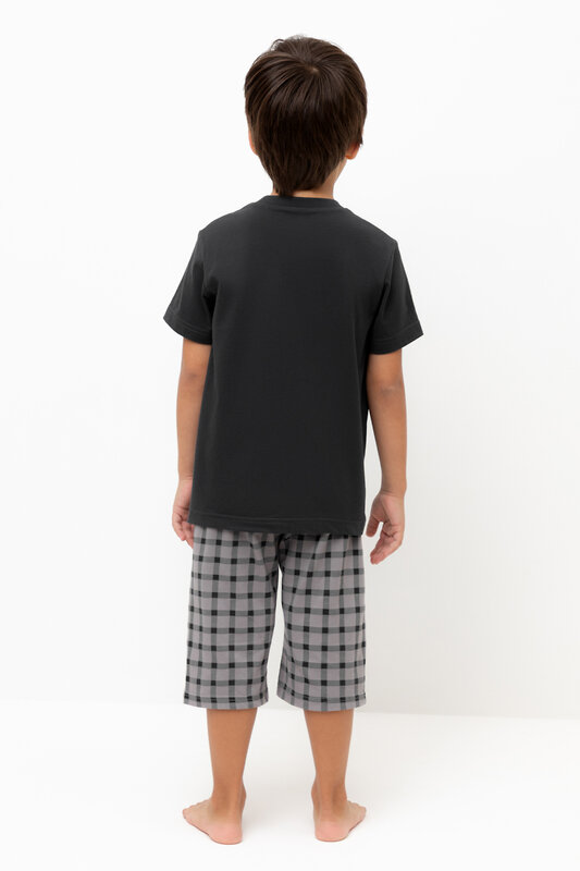 CROCKID Пижама 559512 К 1528 черный песок, клетка
