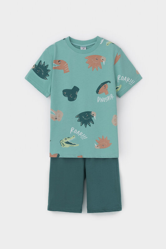 CROCKID Пижама 559532 К 1614 динозавры, зеленый