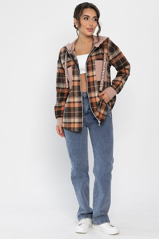 LT Collection Рубашка 559852 Б13907-50М коричневый
