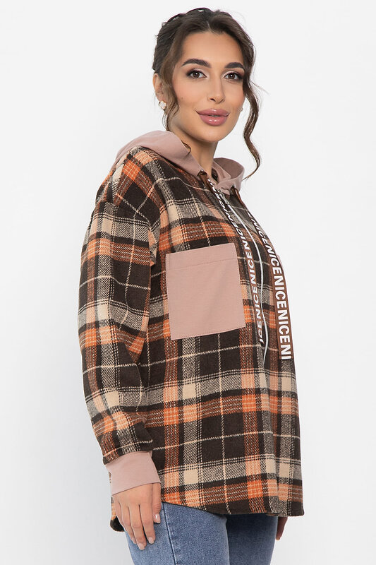 LT Collection Рубашка 559852 Б13907-50М коричневый
