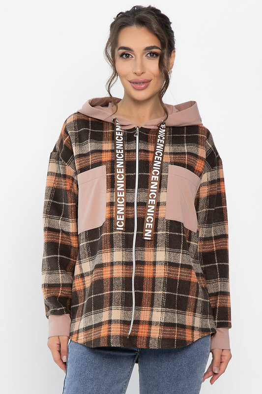 LT Collection Рубашка 559852 Б13907-50М коричневый